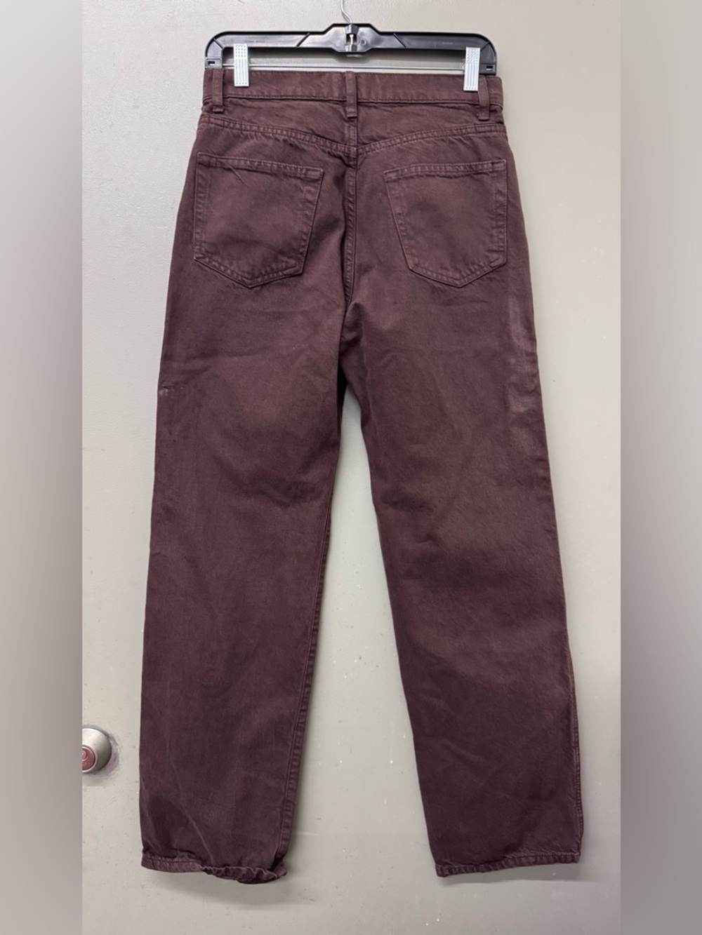 Reformation Val 90s Mid-Rise Straight-Leg Jeans Chocolate Brown Womens 26 - Picture 6 of 8